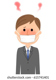 Young businessman,Fever