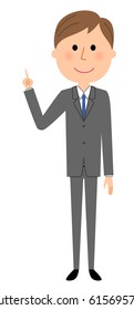 Young businessman,Finger pointing