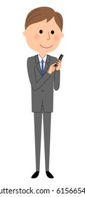Young businessman,Phone