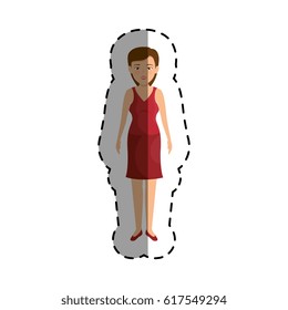 young businesswoman avatar character