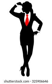 Young businesswoman thinking about an idea