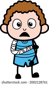 Joven Cartoon Boy brazo estampado