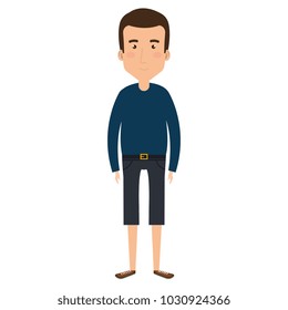 young and casual man avatar character