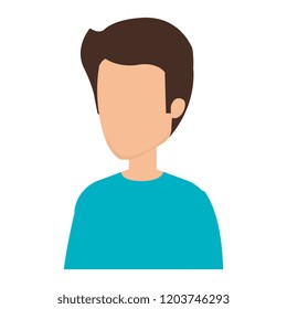young and casual man character