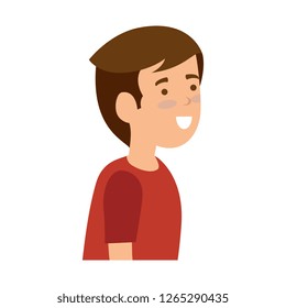 young and casual man character