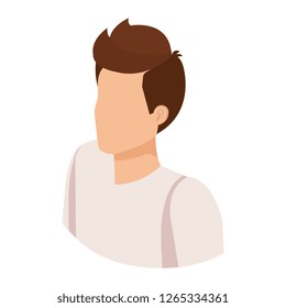 young and casual man character