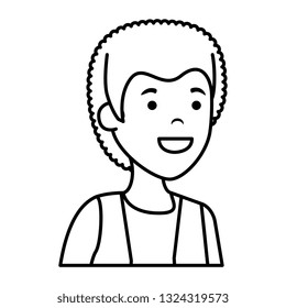 young and casual man character