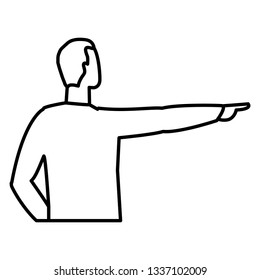 young and casual man character