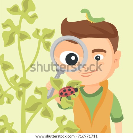 Similar – Image, Stock Photo little boy looks at a landscape