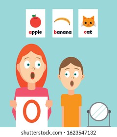 Young child in speech therapy session