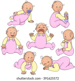 Young children set.