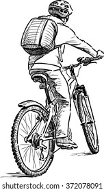young city cyclist