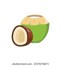 Young Coconut, Refreshing Tropical Beverage Delight