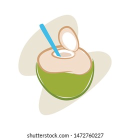A young coconut that is refreshing and healthy for the body
