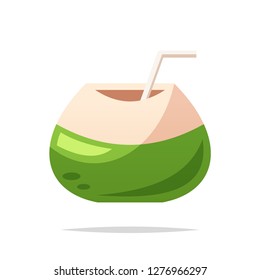 Young Coconut Water Vector Isolated Stock Vector (Royalty Free ...