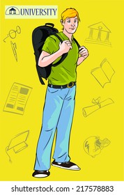 young college student