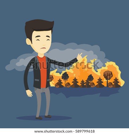 Similar – Image, Stock Photo it burns Environment