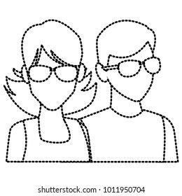 Young couple avatar