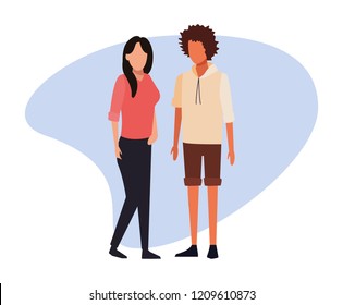 young couple avatar