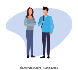 young couple avatar