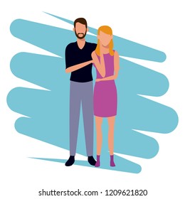 Young couple avatar