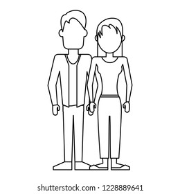 Young couple avatar