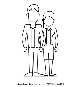 Young couple avatar