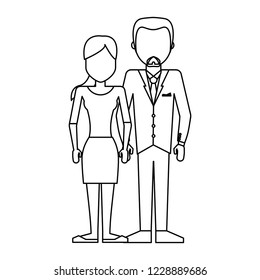 Young couple avatar