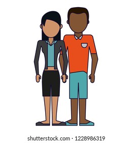 Young couple avatar