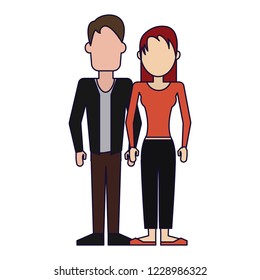Young couple avatar