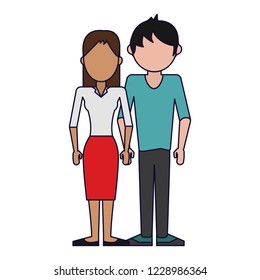Young couple avatar