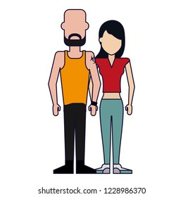 Young couple avatar