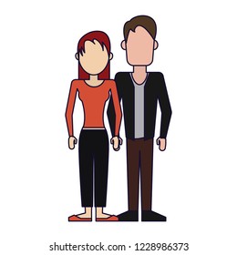 Young couple avatar