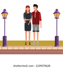 Young couple avatar