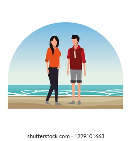 Young couple avatar