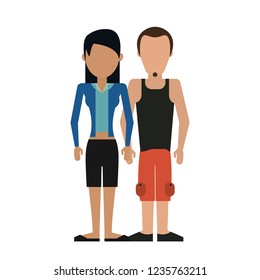 Young couple avatar