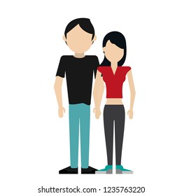 Young couple avatar