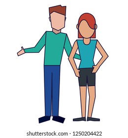 Young couple avatar