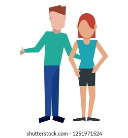 Young couple avatar
