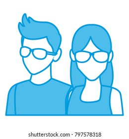 Young couple avatar