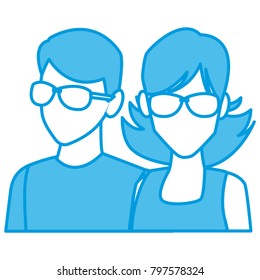 Young couple avatar