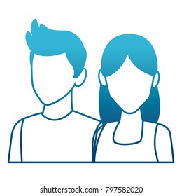 Young couple avatar