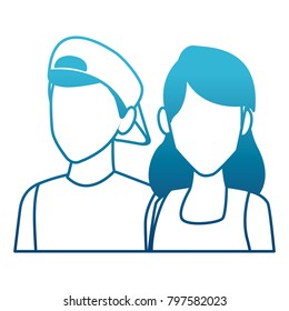 Young couple avatar
