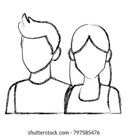 Young couple avatar