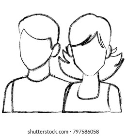 Young couple avatar