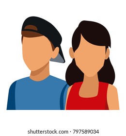 Young couple avatar