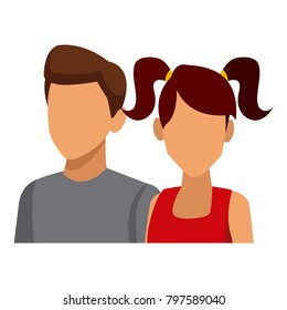 Young couple avatar