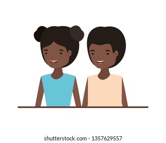 young couple avatar character