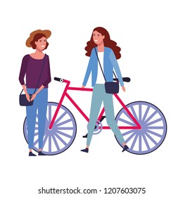 Young couple cartoon
