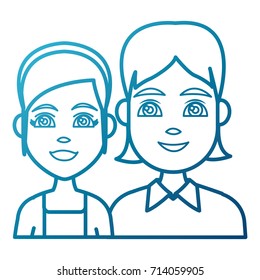 Young couple cartoon